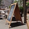 Flash Furniture Rustic Brown Wood A-Frame Magnetic Chalkboard Set HGWA-GD1I-CRE8-942315-GG - alternate 7